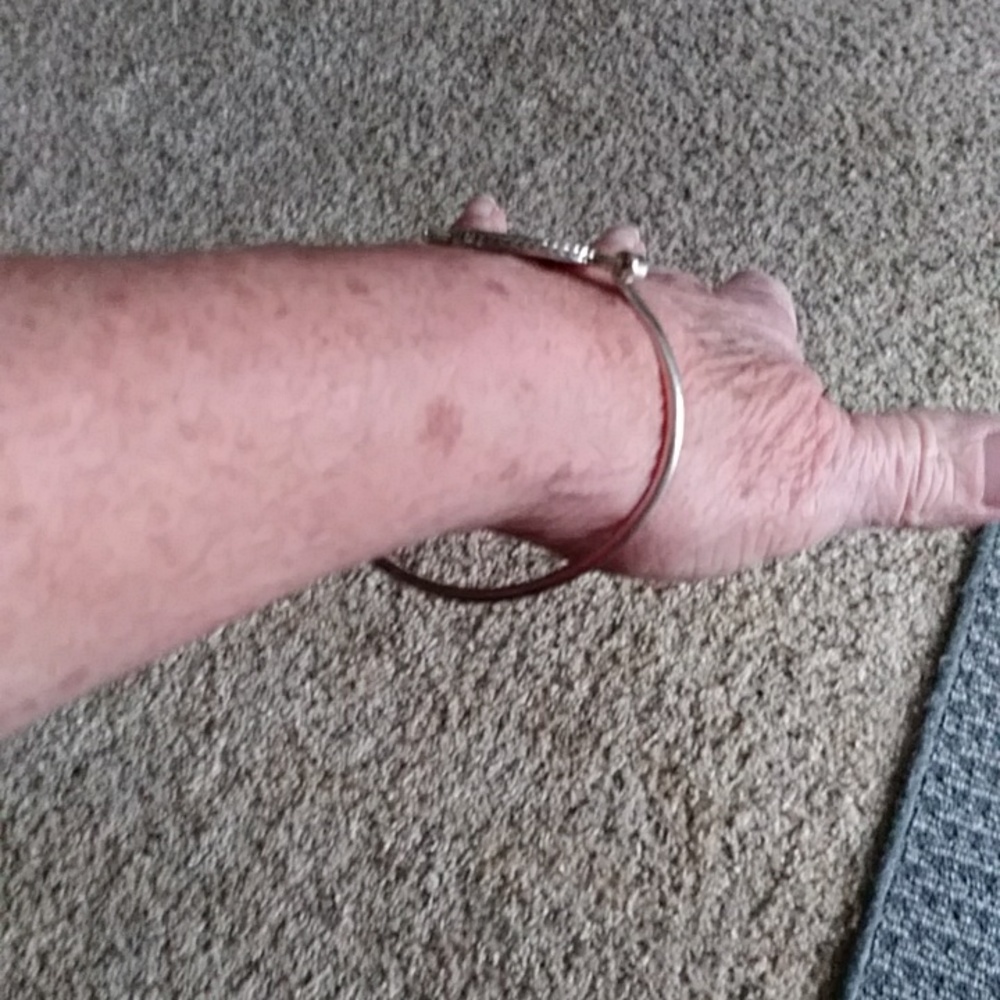 Sterling Bangle Monogram Bracelet - image 5